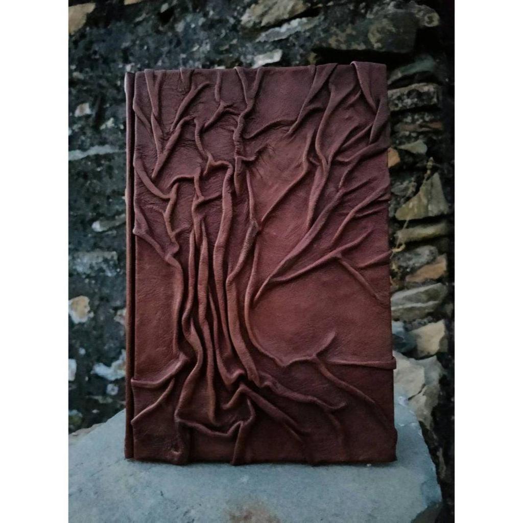 Tree Of Life Leather Journal, Crushed By Hand, Large Journal With Sketch Papers, Tree, Leather, Tree Of Life,Gift, Nature,Diary