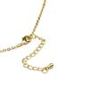 Collier Luxenter Avec Zirconia Brillant Finition or 18k - Alphabet H
