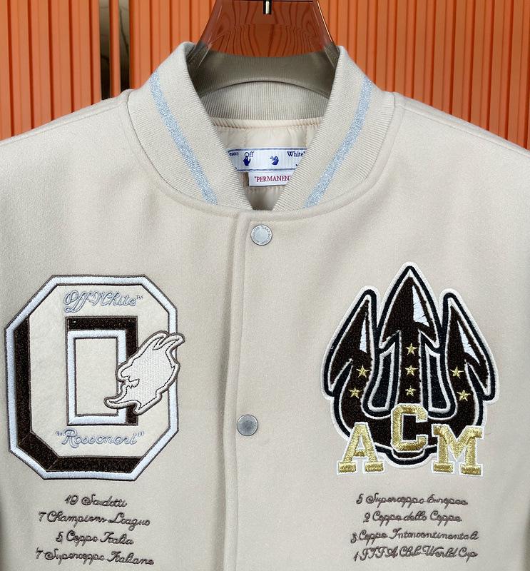 Кожаная бейсбольная куртка AC Milan с вышивкой, для тяжелых условий