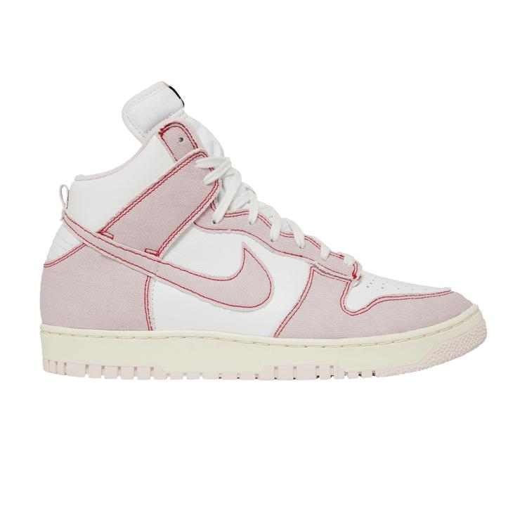 Мужские кроссовки Nike Dunk High 1985 Barely Rose Denim Светло-розовый/Белый/Красный