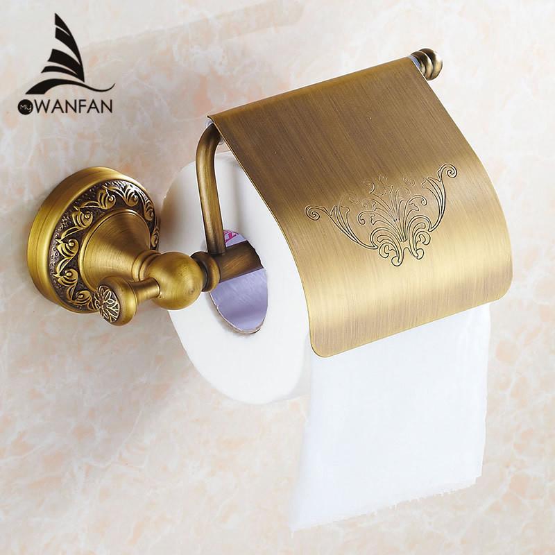 Держатели для бумаги из цельной латуни, античная бронза, держатель для рулонов полотенец, настенная вешалка для бумаги, аксессуары для ванной комнаты, держатель для бумажных салфеток 3708F