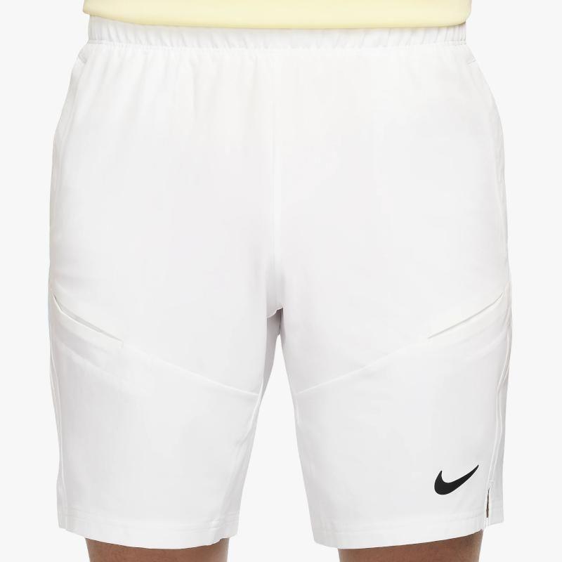 Nike Court Advantage Solid Logo Прямые теннисные шорты повседневные мужские шорты белые FD5330-100