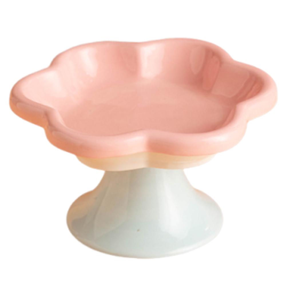 Керамическая миска для кошек с защитой шеи, нескользящий контейнер для еды и воды для собак, миска для домашних животных на высокой ножке, тарелка для воды