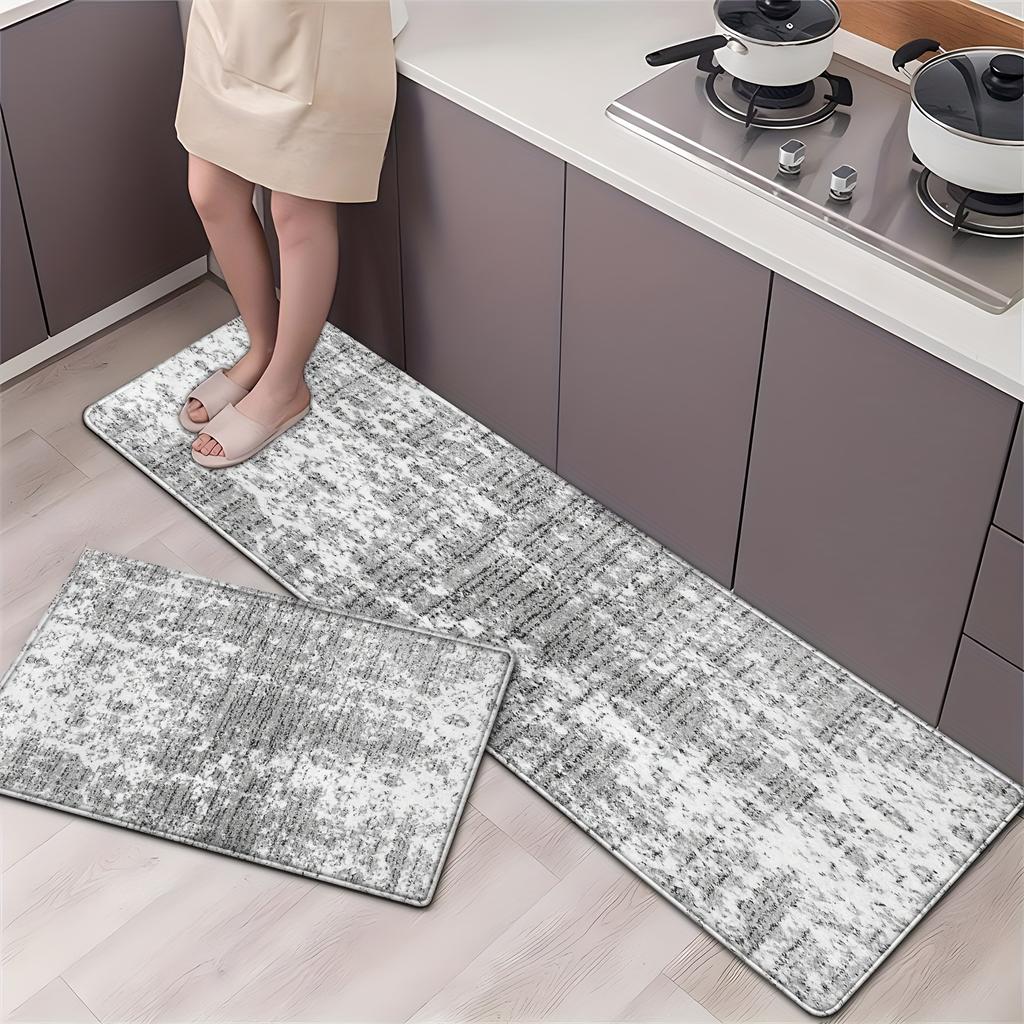 1 шт., коврик для бега в скандинавском стиле, кухонный коврик, мягкий утолщенный кухонный коврик, водонепроницаемый, нескользящий, маслостойкий, напольный коврик, коврик для бега