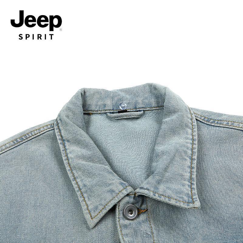 Мужская джинсовая куртка JEEP SPIRIT с эффектом потертости K718