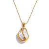 Yhpup Новинки Барокко Имитация Жемчуга Подвеска Ожерелье для Женщин Стильное Уникальное Шикарное Ретро Ожерелье Украшение Подарок Водонепроницаемое