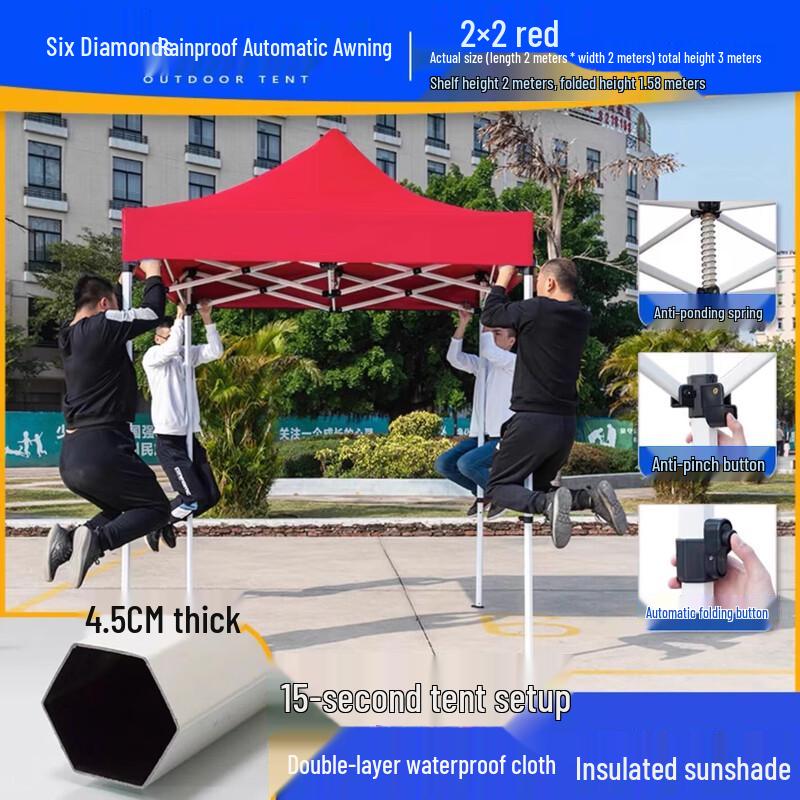 Heavy-Duty Folding Outdoor Pop-Up Canopy