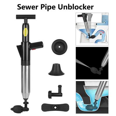 Разблокировщик канализационных труб для ванны, туалета, ванной комнаты, кухни, сливной вантуз высокого давления, поршень для унитаза, земснаряд для удаления засоров, инструмент для очистки воздушного слива, бластер