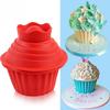 Silicone Mould 3pcs/set Flower Shape Cupcake Heat Resistant Tools Baking Maker Giant Cupcake Mold