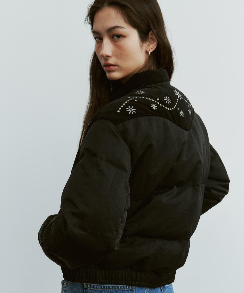 Fritur Western Puffer Jacket Black_F254Jp06