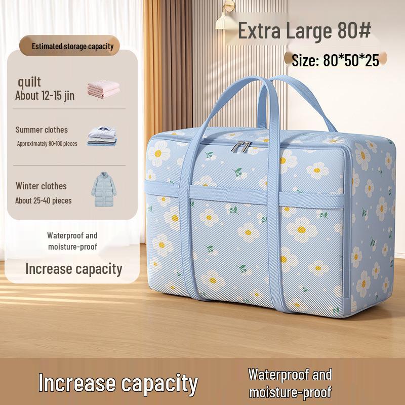 Водонепроницаемая и прозрачная сумка для хранения большой вместимости для одеял и одежды