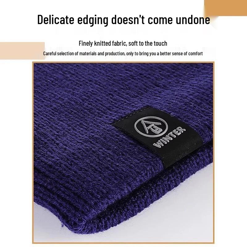 Unisex Fleece-Lined Neck Warmer: Winter Cycling Gaiter & Versatile Knit Pullover Scarf