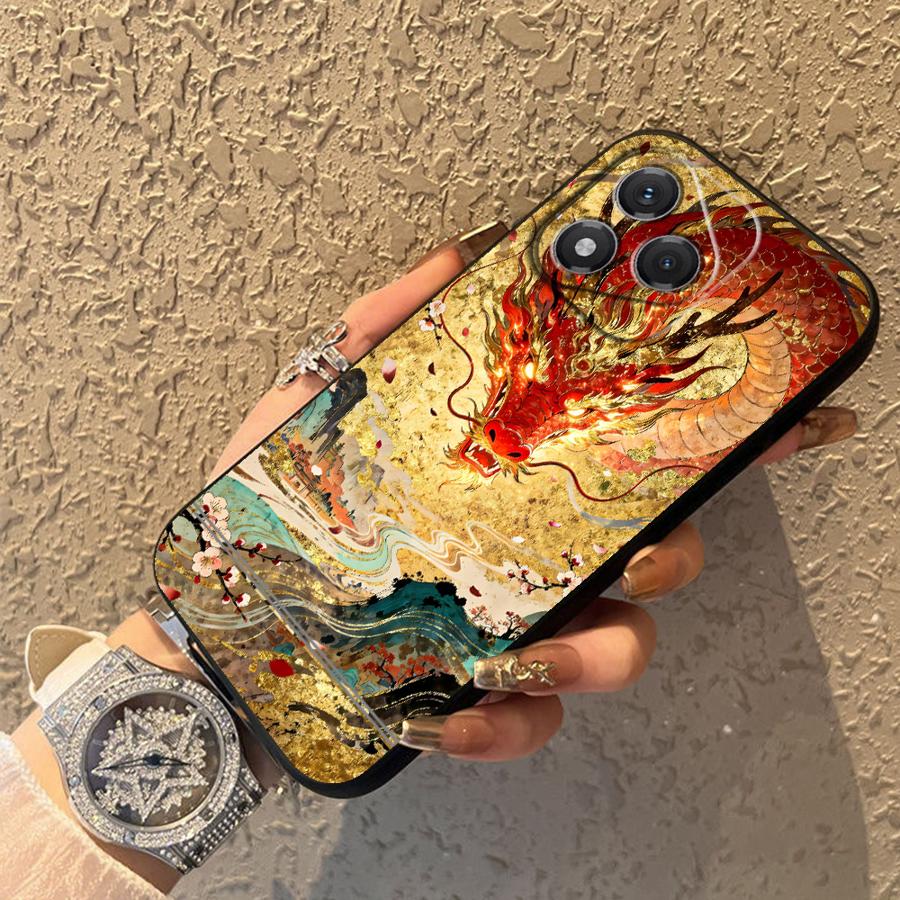 Мультяшный Крутой Чехол с Драконом и Лошадью для Honor X8 X6 X9a X5b 90 70 8X X7 200 400 Lite Magic5Lite Funda Чехол для Телефона
