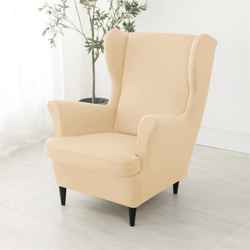 Чехол для кресла Nordic Wing Chair Stretch Cheaper Spandex Armchair Covers Non Slip Washing Relax Sofa Slipcovers with Seat Cushion Covers