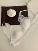 Pure desire wind lace mesh women's thin large breasts show small comfortable back sexy steel ring breathable bra cover