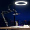 10" Selfie Ring Light with Phone Boom Arm for Overhead Shots and Live Streaming