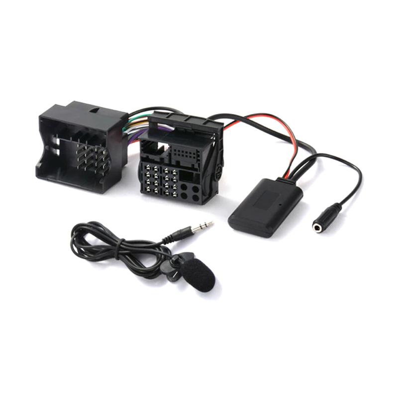 Audio AUX Cable Adapter Bluetooth 5.0 + External Microphone for Opel CD30 CDC40 CD70 DVD90 for Opel