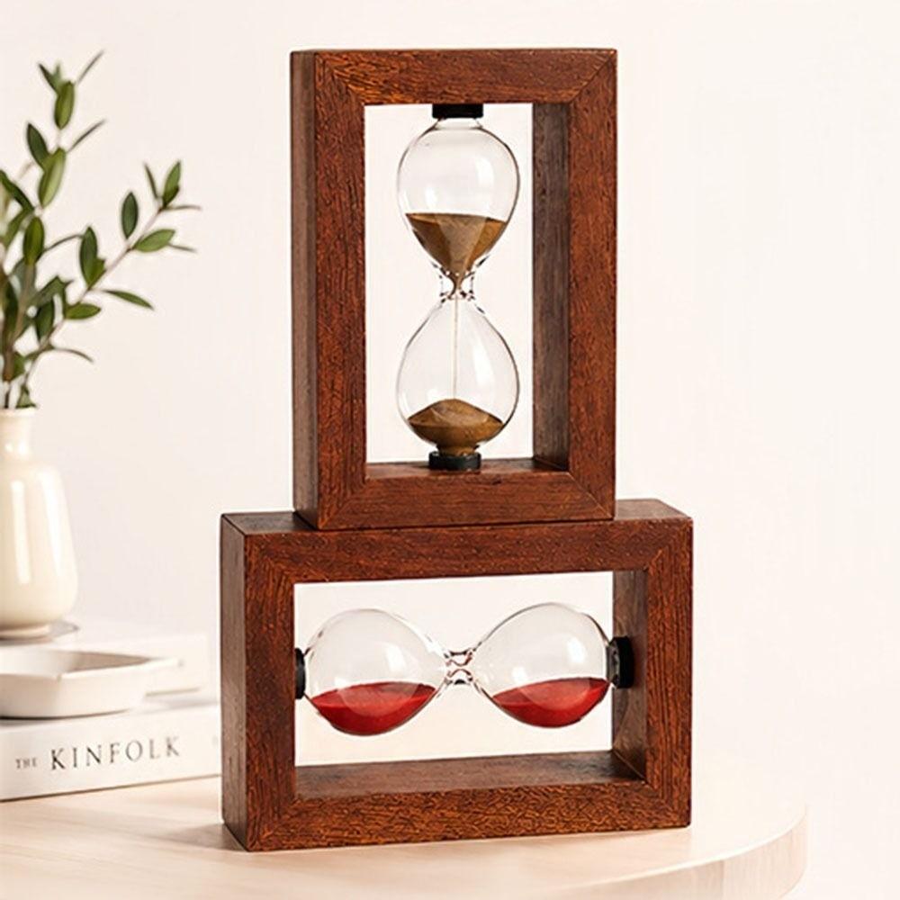 3/5/10min Wood Sand Timer Vintage Sand Clock Countdown Sandglass Timer  Kitchen
