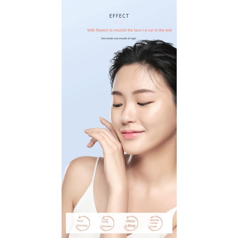 Черная чайная роза маска для сна увлажняющая увлажняющая увлажняющая осветляющая кожа сужает поры успокаивающая не спать допоздна осветляющая цвет кожи замороженная маска