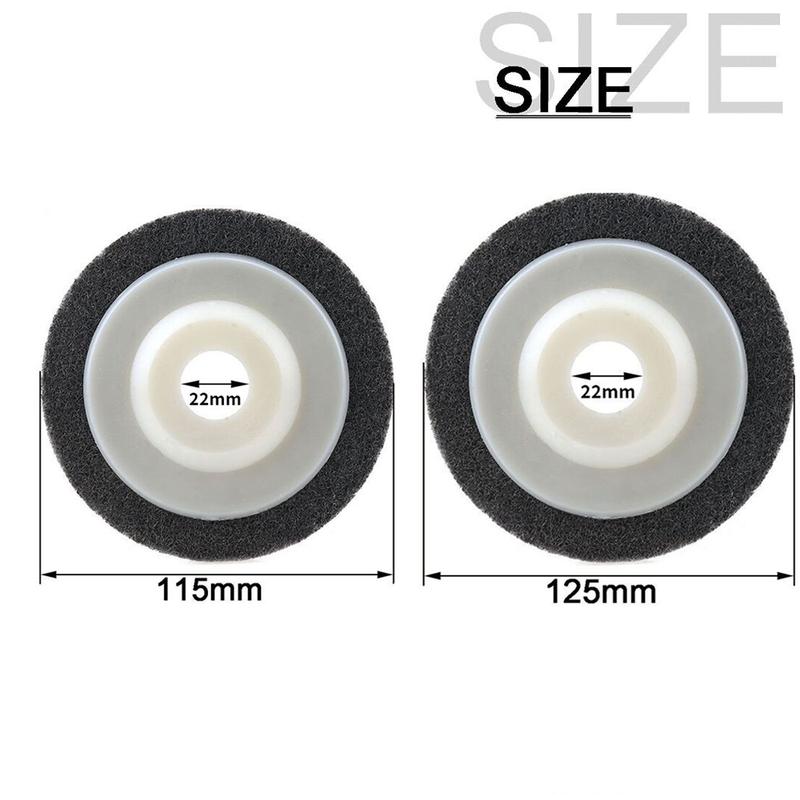115mm 125mm Nylon Fiber Polishing Wheel Abrasive Sanding Disc for Angle Grinder Metal Woodworking Glass Cleaning Abrasive Tool
