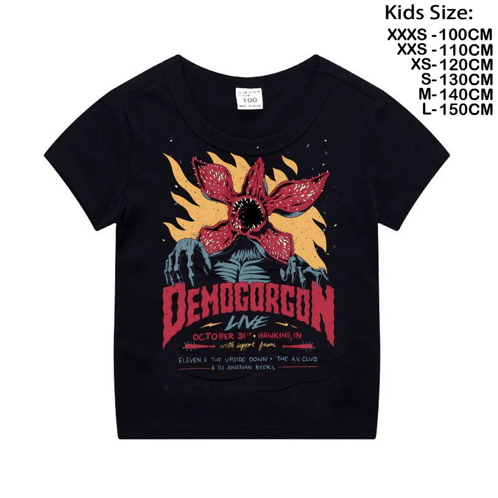 Eddie Munson The Demogorgon Tshirts for Kids Hawkins Cotton Cannibal Flower Monster Children Top Tees T Shirt