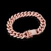 Women Men Fashion Bracelet Luxury Shiny Inlaid Rhinestone Bracelet Link Chain Hip Hop