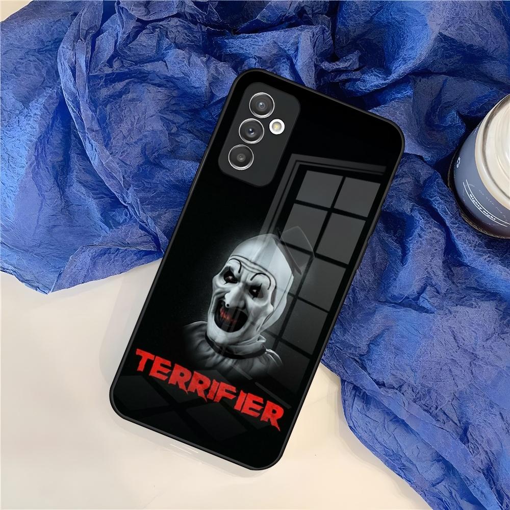 Horror Movie Terrifier Phone Case for Samsung S25 S24 S30 S21 S23 S20 S22 Fe S10 E S9 Note 20 Pro Ultra Plus glass Cover