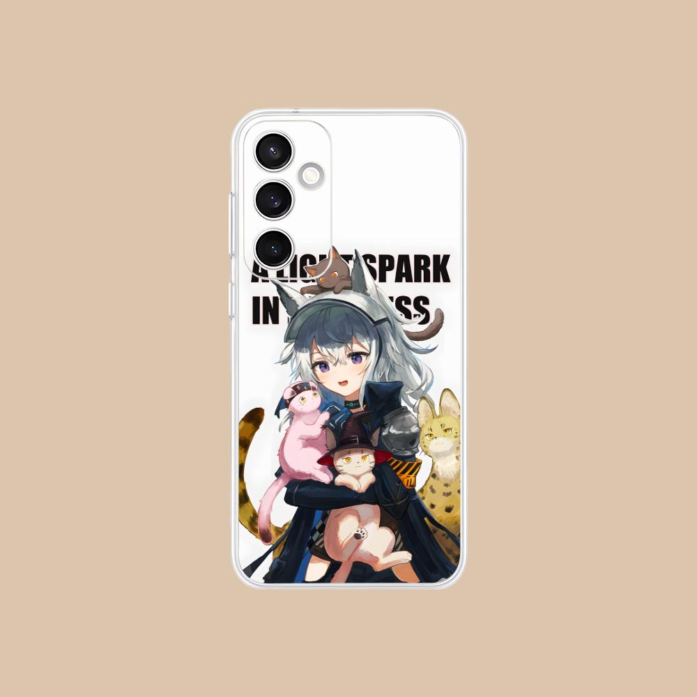 Arknights Grani Прозрачный чехол для мобильного телефона для Samsung Galaxy S25 S24 S23 S22 S21Plus FE Ultra Цветная накладка