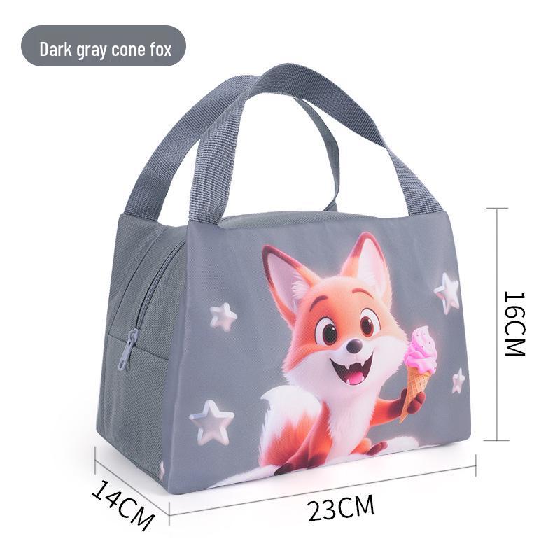 Large Capacity Insulated Lunch Tote - Durable Aluminum Foil Bento Bag for Office Workers