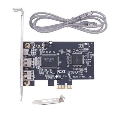 Карта-контроллер 1394a Карта-контроллер Firewire Для PCI-E PCI Express FireWire 1394a IEEE 1394 Карта-контроллер С кабелем Firewire