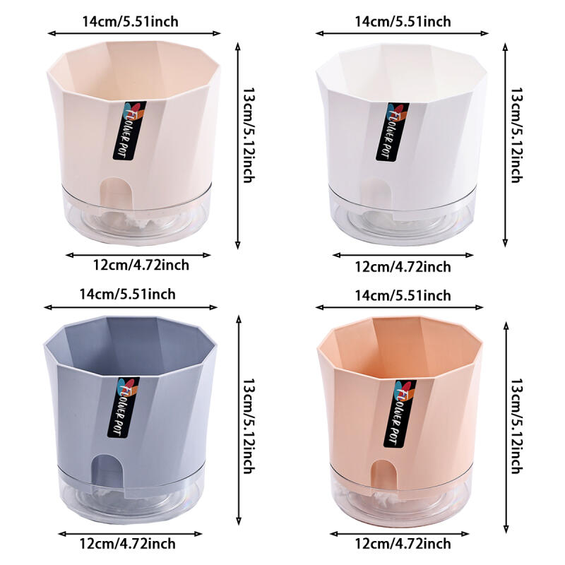 Ленивый пластиковый цветочный горшок, мини-горшки для растений, самополивные корзины, пластиковый цветочный горшок, цветочные украшения, декор дома, сада и офиса