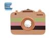 Wooden Baby Tooth & Lanugo Preservation Box - Children's Camera Design