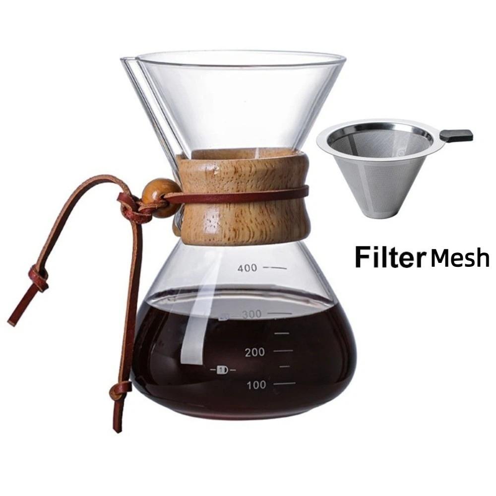 С сетчатым фильтром кофейник из нержавеющей стали чайник для эспрессо кофе чайник для чая кухня