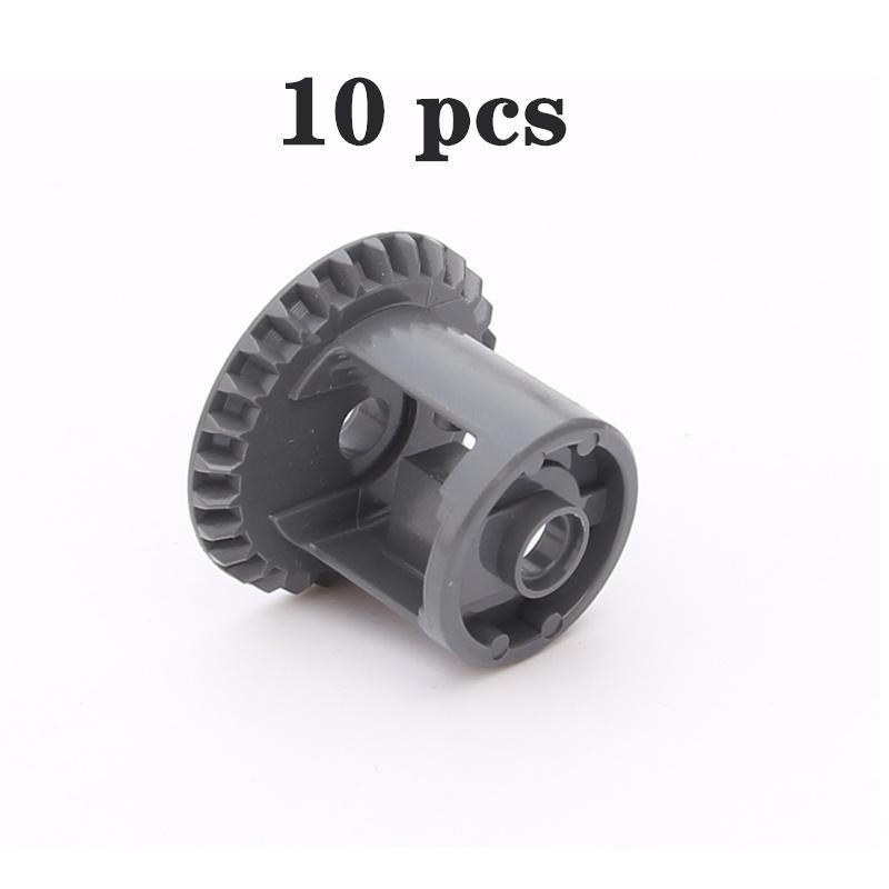 Серия MOC Gear Поворотная платформа с шестернями Зубчатая рейка и шестеренчатый дифференциал Высокотехнологичные детали Строительные блоки из мелких частиц Игрушки