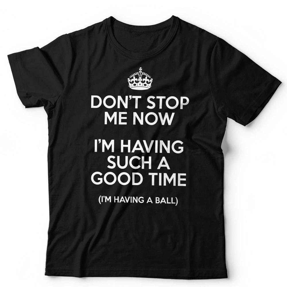 Music Lyrics TShirt Freddie Mercury Dont Stop Me Now Funny Unisex Kids Tee