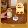 1pc Cute Duck Silicone Night Light with Timer and Dimmable Mode, USB Rechargeable, LED Seven-Color Silicone Night Light