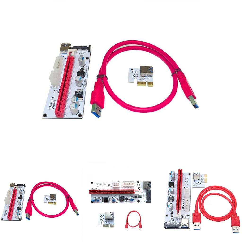 Pcie Pci-e Express 1x To 16x Удлинитель Райзер Карта Адаптер Btc Eth