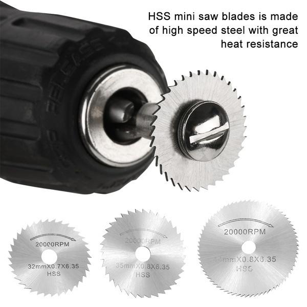 7 шт./компл. режущий диск из нержавеющей стали, 1 вращающийся инструмент с оправкой, режущий диск