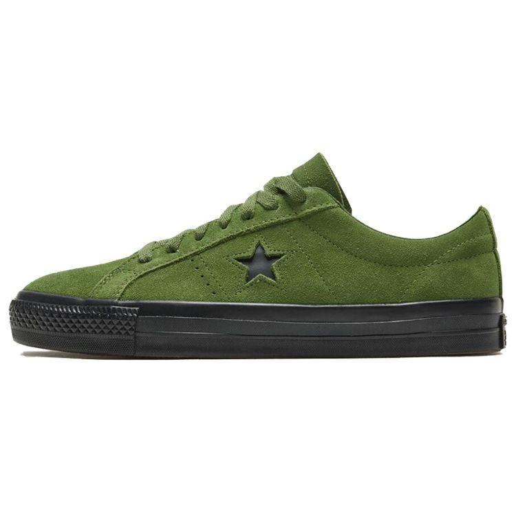 Converse One Star Pro Retro Casual Slip Resistant Durable Low Top Skate Shoes Unisex Sneakers Green 166838C