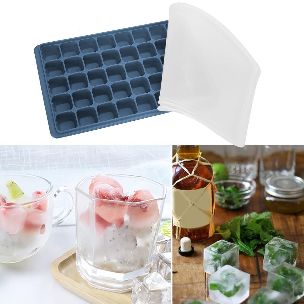 Square Shape Silicone Ice Cube Tray With Lids Candy Mold Ice Cube Mold Chocolate Truffles Making