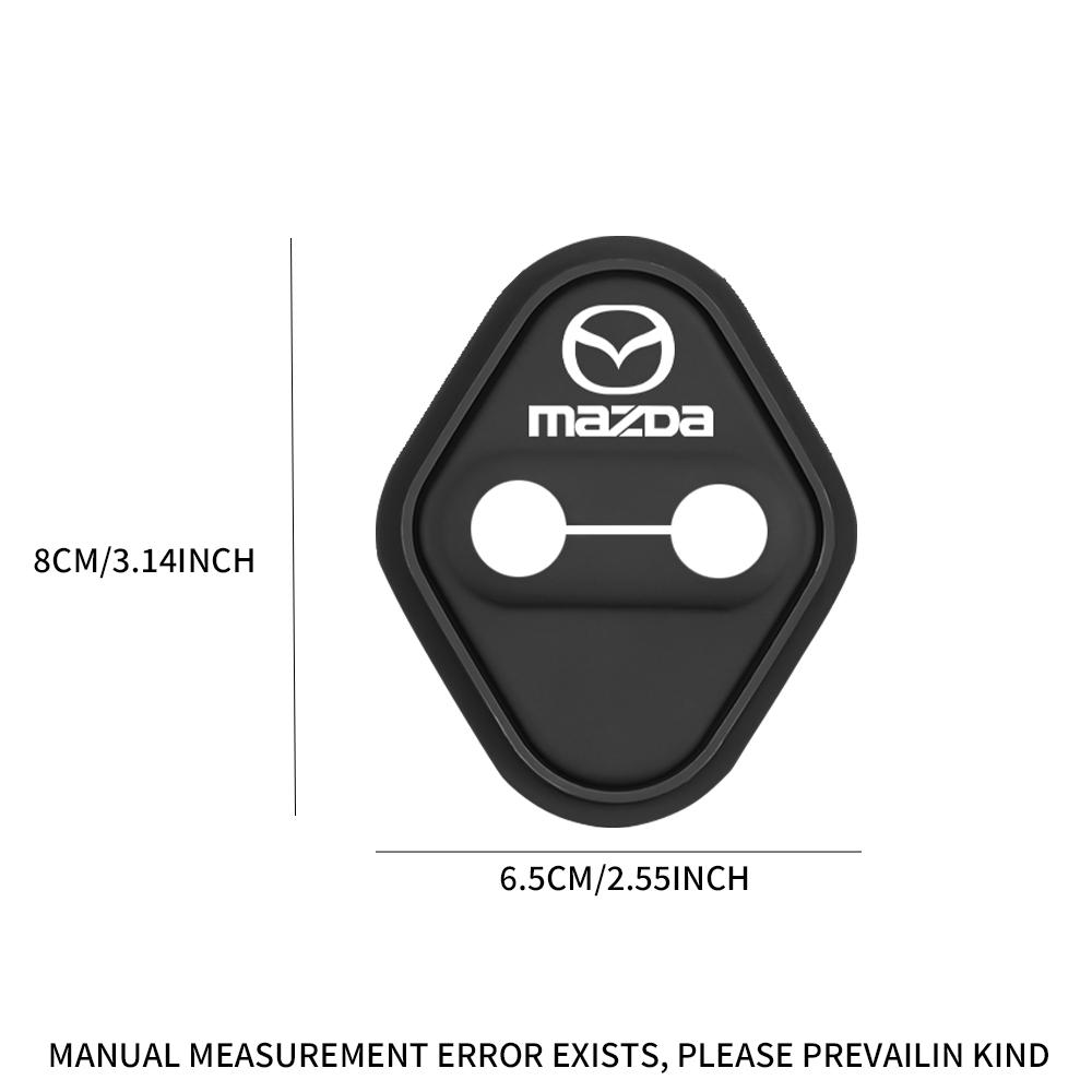 4Pcs Car Door Lock Buckle Silicone Protective Cover for Mazda 3 CX30 CX5 CX3 CX60 Speed 6 CX-3 CX-4 CX 5 CX-7 CX-8 CX-9 Demio MS