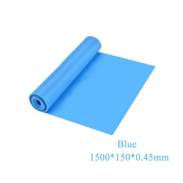 Yoga Pilates Stretch Resistance Band Exercise Fitness Band Training Elastic Exercise Fitness Rubber 150cm Natural Rubber Gym