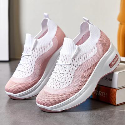 Продавец Весна и Осень Новые Толстые Подошвы Женские Повседневные Туфли Удобные Дышащие Женские Туфли Кроссовки