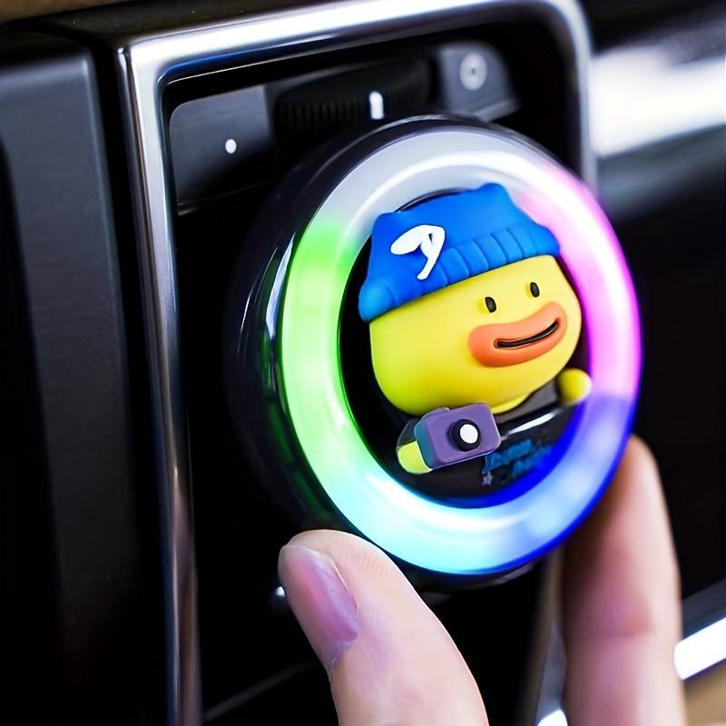 Набор светодиодных освежителей воздуха для автомобиля RGB - ароматерапевтический диффузор с синхронизацией музыки и 3 премиальными ароматами (Океан, Одеколон, Лимон) - Питание от порта USB