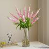 Искусственная лаванда с одним стеблем, легкий уход, не выцветающая цветочная композиция из искусственного шелка, цветок для домашнего свадебного украшения