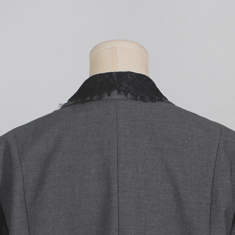 Элегантный женский пиджак с кружевной отделкой - Коллекция Весна 2025