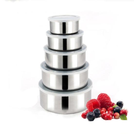 5 шт./компл. герметичный контейнер для хранения продуктов из нержавеющей стали, коробка для консервации