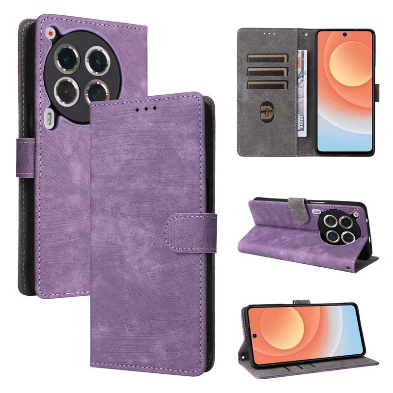 Чехол-книжка для Tecno Camon 30 Premier из искусственной кожи с полной защитой корпуса [блокировка RFID] Чехол-кошелек