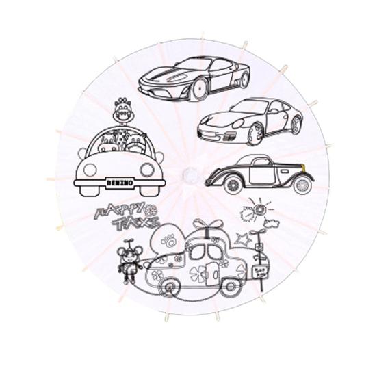 Сделай сам Раскраска Бумажный Зонт с Бамбуковой Ручкой Ручной Работы Китайский Зонт из Промасленной Бумаги Зонт из Белой Бумаги Японский Зонтик Украшение