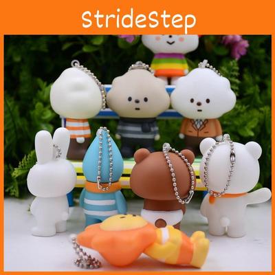 Горячий Пушистый Мистер. Белое облако капля дождя солнечный медведь ПВХ брелок подвеска идеальное качество